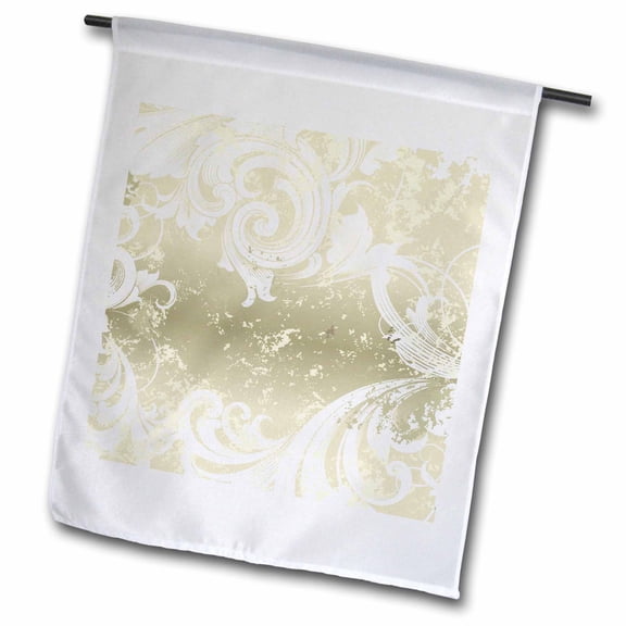 3dRose, Antique Distressed, 12 x 18 inch Garden Flag