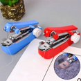 thumbnail image 3 of Home Handheld Sewing Machine Protable Travel Clothes Fabrics DIY Stitchin Sew Tool Mini Manual Needlework Machine, 3 of 5