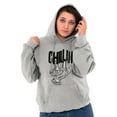 thumbnail image 4 of Sloth Chillin Animal Lovers Funny Hoodie Sweatshirt Women Men Brisco Brands S, 4 of 6