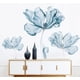 thumbnail image 3 of Calcomanías de pared con flores azules, calcomanías de pared, calcomanías despegables y adhesivas, 3 of 5