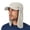 Beige, variant on Outdoor Climbing Sun Hat Fishing Hat Neck Flap Wide Brim Packable Gardening Beach Cap