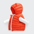 thumbnail image 4 of Girls Puffy Vest with Hood Bear Ear Sleeveless Lightweight Outerwear Jackets & Vests Winter Vest Little Girl 6-12 Months, 4 of 5