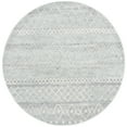thumbnail image 6 of SAFAVIEH Madison Hannah Geometric Area Rug, Silver/Ivory, 6'7" x 6'7" Square, 6 of 9