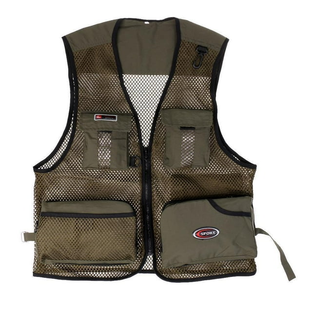 Gilet de Photographie Respirant pour Hommes - Vert, L L