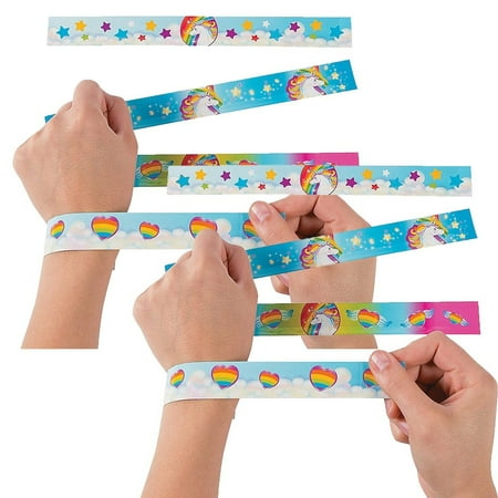 plush unicorn slap bracelet