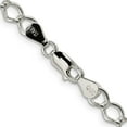 thumbnail image 3 of 925 Sterling Silver Curb Chain Styles Necklace 5.75 mm Fancy Open 16 inch, 3 of 4