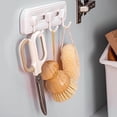 thumbnail image 6 of PRETXORVE Behind The Door Hooks Non-Stick Hooks No Hole Hooks Kitchen Hooks Sliding Regulateable Spacing Feature, 6 of 6