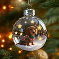 thumbnail image 3 of Hangs Animal 2D Flat Plate Transparent Handmade Winter Series Festival Seasonal Natural Acrylic Decorations, 3 of 4