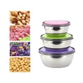 thumbnail image 4 of GOOHOCHY 3Pcs Stackable Snack Containers With Lids Stainless Steel For Students On-the-go, 4 of 4