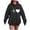A01-Black, variant on Godom Womens Graphic Hoodies Drawstring Long Sleeve Sweatshirt with Pocket Pullover