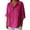 504_Hot Pink, variant on Spring Going Out Tops for Women Fall Fashion Must Have Fashion Clothing Rolled Casual T Shirt Soft Womens 3/4 Sleeve Tops Black