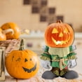 thumbnail image 3 of 1PC Halloween Miniature Pumpkin Figurines Mini Resin Pumpkin Ghost Ornaments Fairy Lighted Halloween Garden Adornments Pumpkin Doll with LED Lights for Outdoor Home Garden Decoration, 3 of 5