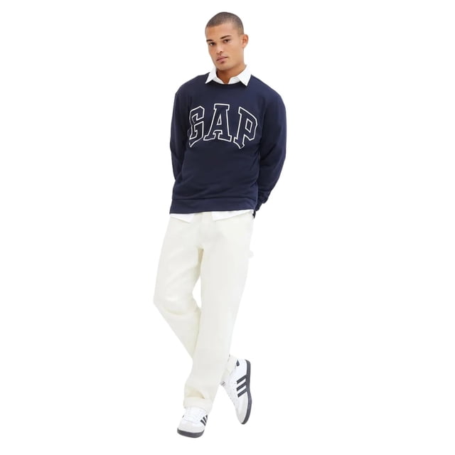 Sudadera con Capucha de Polar con Logo GAP para Hombre, Color Azul Marino Tapestry, Talla XS