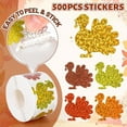 thumbnail image 7 of Halloween Thanksgiving Laser Round Sealing Stickers Roll – 500-PCS Self-Adhesive Decoration Tapes for Craft and Gift Packaging, 7 of 7
