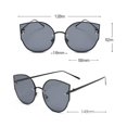 thumbnail image 3 of Gafas de terre de ojos de gato para mujer, gafas vintage de gran tamaño para conducir, Gris oscuro Yinane Gafas de sol vintage para mujer, 3 of 8