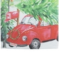 thumbnail image 6 of Northlight Red Car and Christmas Tree Outdoor Garden Flag 12.5" x 18", 6 of 7