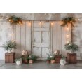 thumbnail image 4 of Photography Background Boho Rustic Door Green Plants Kids Birthday Party Maternity Portrait Decor Backdrop Photo Studio, 4 of 8