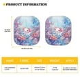 thumbnail image 5 of Kuiaobaty Axolotl Coral Sea Bubble Pattern Foldable Car Windshield Sun Shade Fit Most Cars SUVs Trucks Sedans 2 Pieces Blocks UV Ray Visor Protector Sunshade Cow Automotive Accessories, 5 of 6