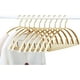 thumbnail image 1 of 10 perchas de metal resistentes para pantalones con barra antideslizante dorada, sin deformación, ahorro de espacio para blusa, vestido, chaqueta, pantalones, 1 of 5