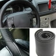 thumbnail image 2 of HEVIRGO DIY Faux Leather Car Auto Steering Wheel Cover Protector with Needle Thread Kit, 2 of 9