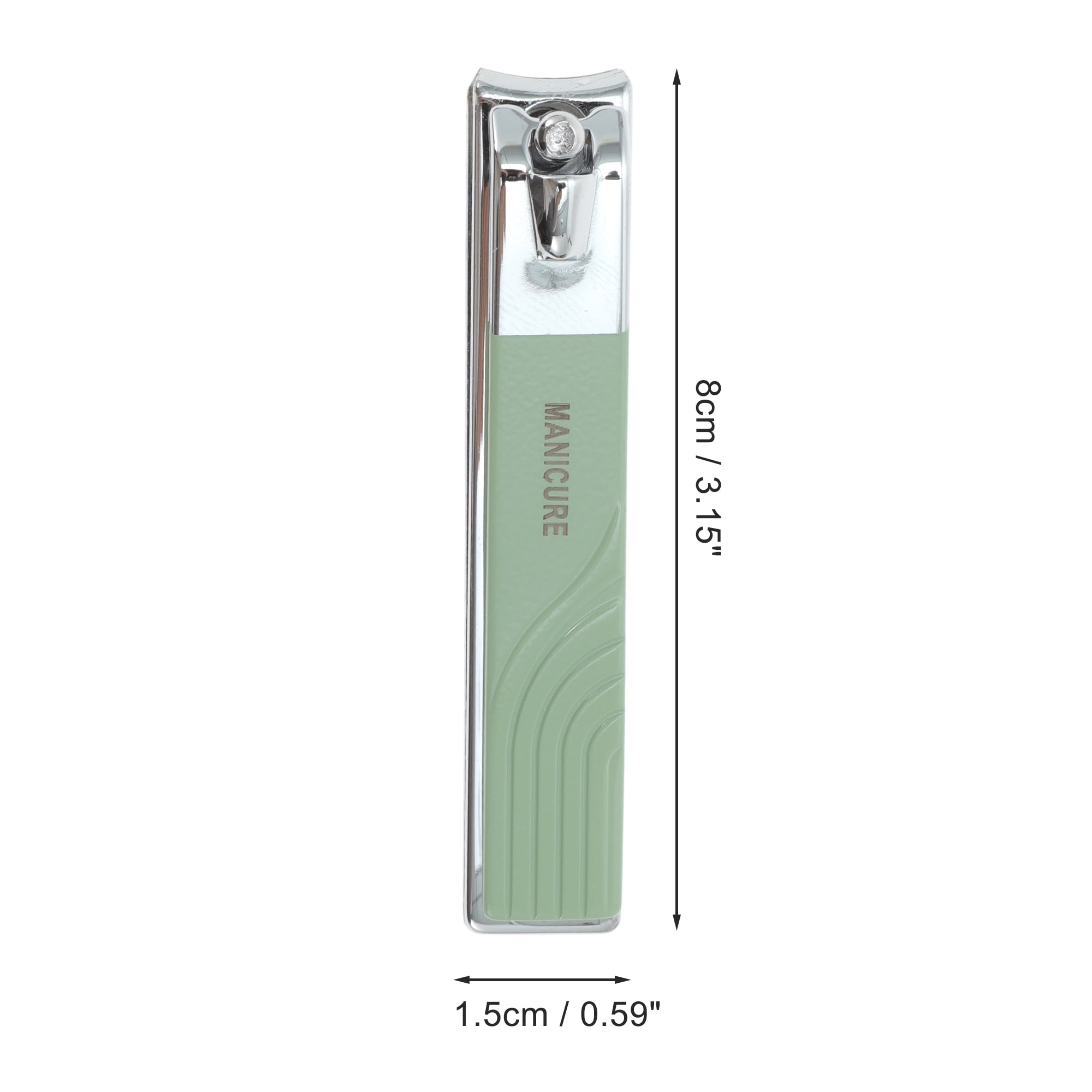 Unique Bargains Square Rotation Nail Clipper Kit 5-piece Set Green