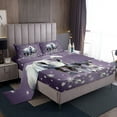 thumbnail image 1 of Erosebridal Wildlife Rhinoceros Bed Sheets Set Full Size For Kids,Bling Sequin Print Bedding Full Size,Crystal Room Decorative,Breathable,4pcs, 1 of 7