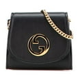 thumbnail image 1 of Pre-Owned Gucci Interlocking G Blondie Medium Chain Shoulder Wallet 725219 Black... (Good), 1 of 12