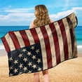 thumbnail image 4 of Uorisanigo Car Seat Cover Protector Easy to Install Sweat-Absorbent Retro American Flag Bucket Towel Seat Covers Universal Fit Most Cars Auto Accessories Protectors Decor, 4 of 7
