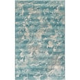 thumbnail image 6 of Unique Loom Outdoor Modern Collection Area Rug - Strive (5' 1" x 8' Rectangle Aqua Blue/Yellow), 6 of 8