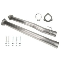 Jcarpart 4" DPF Race Exhaust Stainless Pipe for Ford 6.7L Powerstroke 2011-2017
