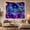 Aliens Toasting, variant on Space Cat with Drone on Lunar Landscape, Whimsical Celestial for Kids, Fantasy Planet Wall Art, Birthday Gift, Tapestry Wall Hanging for Bedroom and Living Room