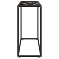 thumbnail image 2 of vidaXL Table Console Noire 80x35x75 cm Verre Trempé, 2 of 3