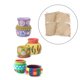 thumbnail image 2 of Kit de manualidades con torno de cerámica de arcilla para niños, kits de pintura, accesorios escolares 4 piezas de arcilla de cerámica, 2 of 8