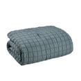 thumbnail image 4 of Blue Polyester Pleat Comforter Set, King, VCNY Home Amelia Seersucker, 4 of 5