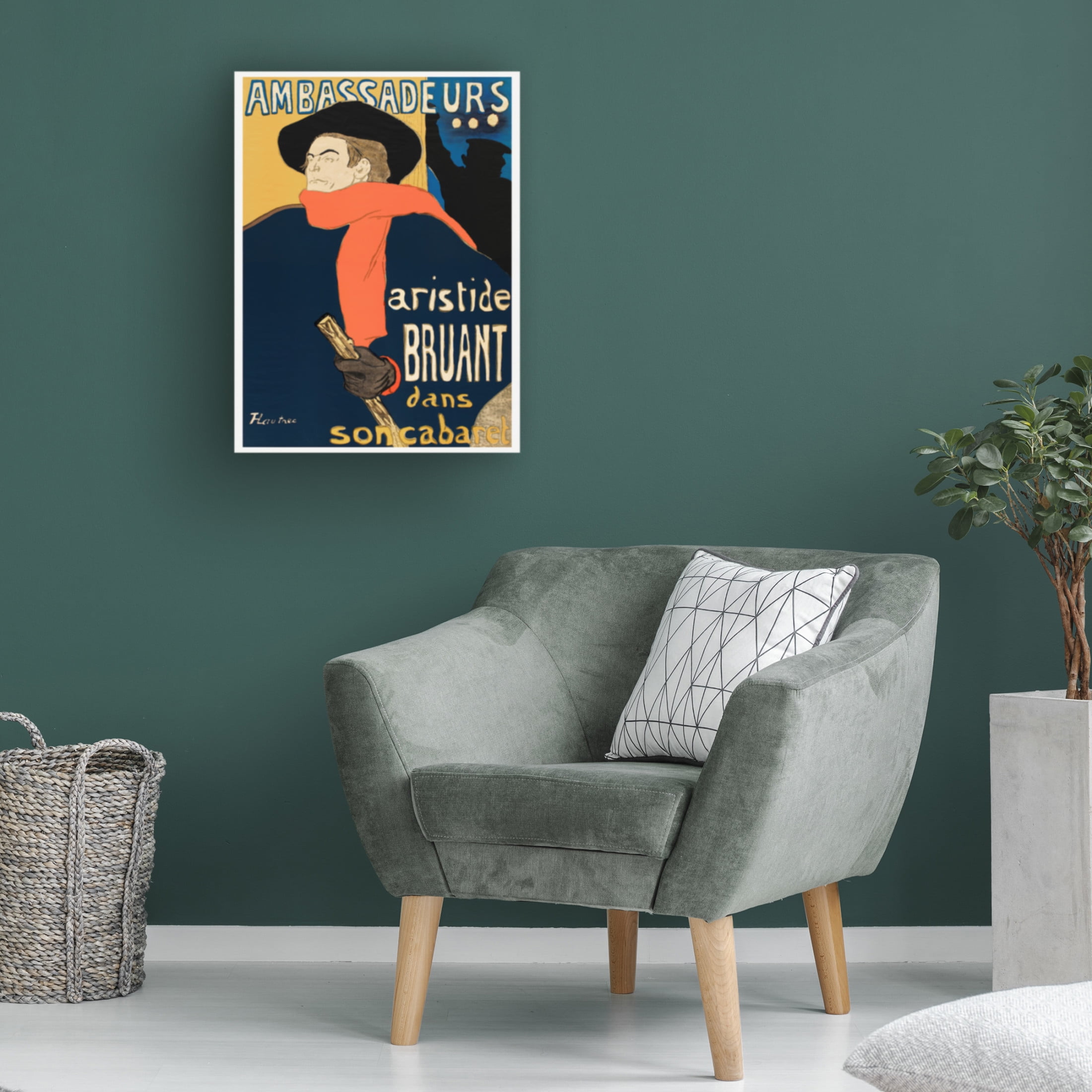 Trademark Fine Art Pictufy Ambassadeurs Aristide Bruant Dans Son Cabaret 1892 Canvas Wall Art