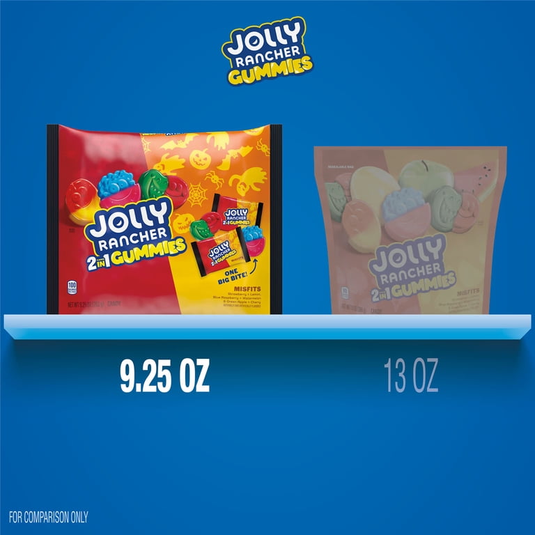 Jolly Rancher Gummies Misfits 2-in-1 Fruit Flavored Halloween