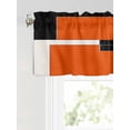 thumbnail image 6 of Valances for Windows Black Gray Rod Pocket Cafe Window Treatments Valance Curtains for Kitchen Bathroom Laundry Basement Windows 60"x14", 6 of 9