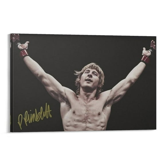 Paddy Pimblett Canvas Posters Posters Art Print Wall Photo Paint Poster Hanging Picture Family Bedroom Decor Gift 20x30inch(50x75cm)