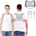 thumbnail image 1 of Adjustable Posture Corrector, Back Support Brace for Men and Women, Upper Back Stretcher for Spine Alignment, Posture Trainer Belt, Ideal Posture Corr, 1 of 5