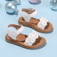 thumbnail image 4 of enyan Summer Shoes Toddler Girls Sandals Little Girls Kids Shoes Girls Sandals Toddler,Beige,Size 3.5, 4 of 7