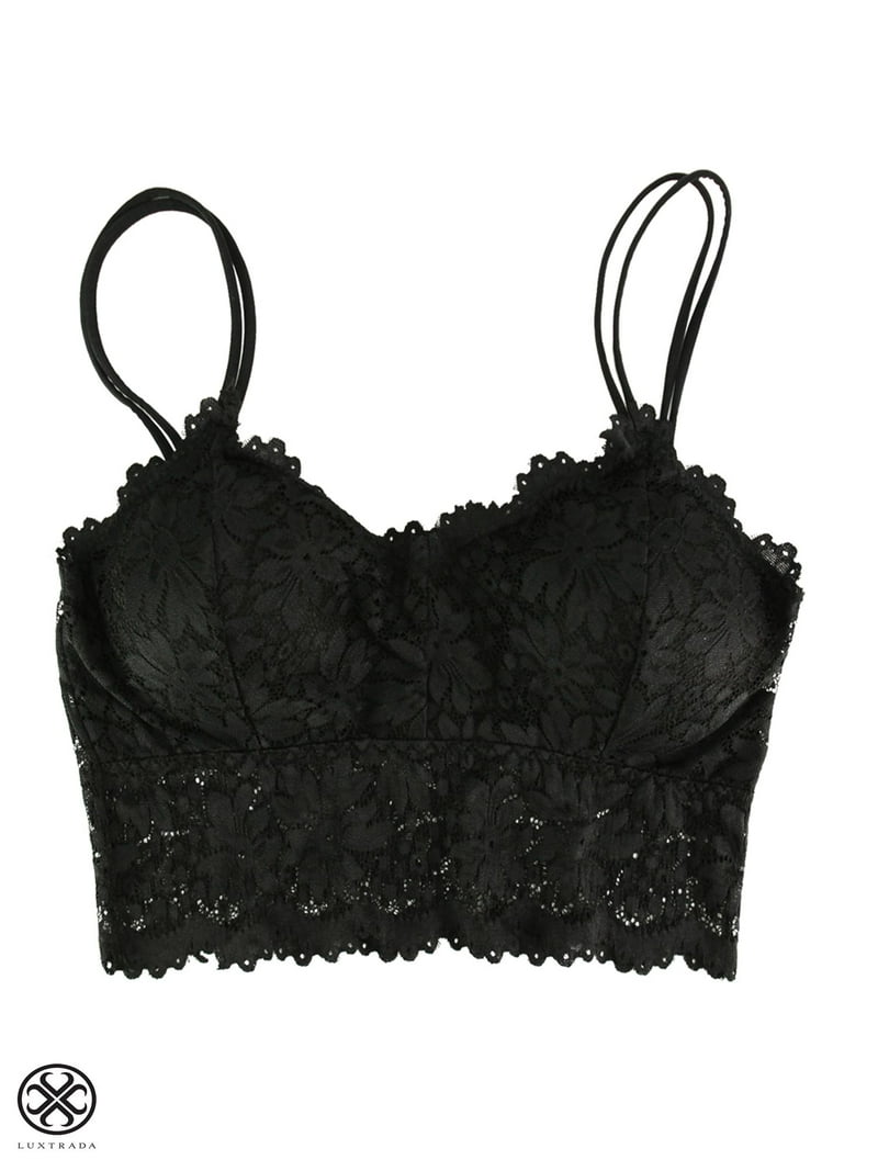 トップス CODE A lingerie mood lace cami Luxtrada Womens Sexy Lace Floral Half Camisole Padded Bra Sexy