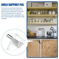 thumbnail image 6 of MEIBUTYUP 20Pcs Plastic Cabinet Shelf Pegs Transparent Shelf Brackets Strong Durable Home Accessories, 6 of 8