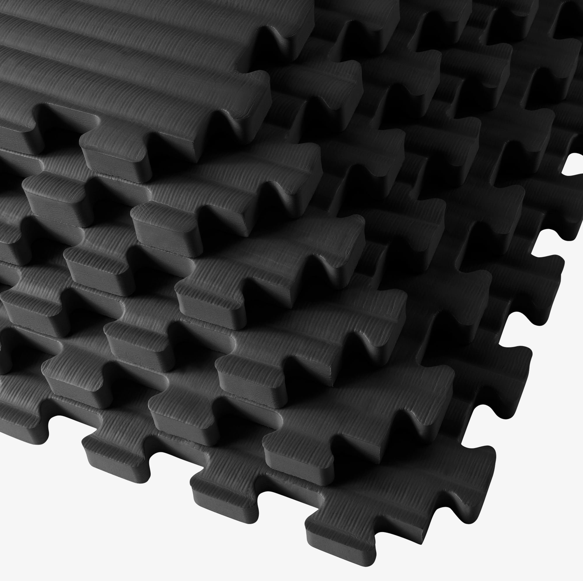 We Sell Mats 1 Inch Thick Martial Arts EVA Foam Exercise Mat, Tatami Pattern, Interlocking Floor Tiles for Home Gym, MMA, Anti-Fatigue Mats, 24 in x 24 in