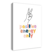 Creative Products Positive Vibes 20x30 Canvas Wall Art