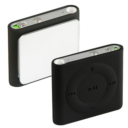 Insten Black Rubber Soft Silicone Case Skin For Apple iPod shuffle 4 4G 4th Gen