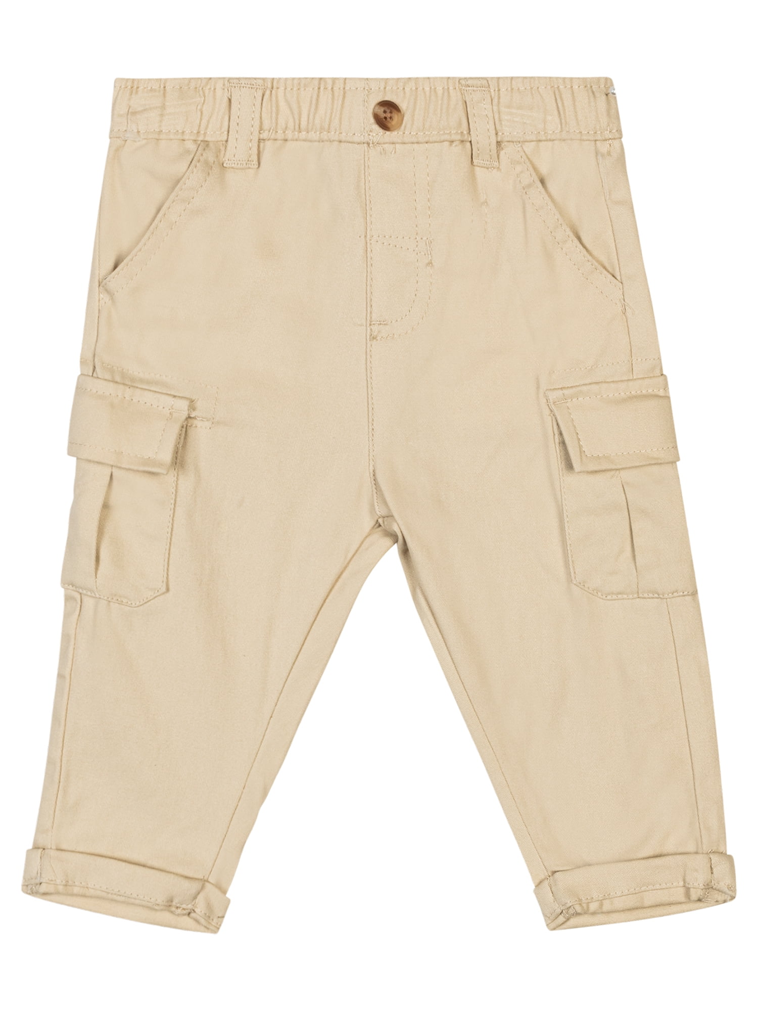 Little Lad Newborn and Infant Boys' Short Sleeve Shirt and Pant, 2-Piece Set, Sizes 0/3M-24M