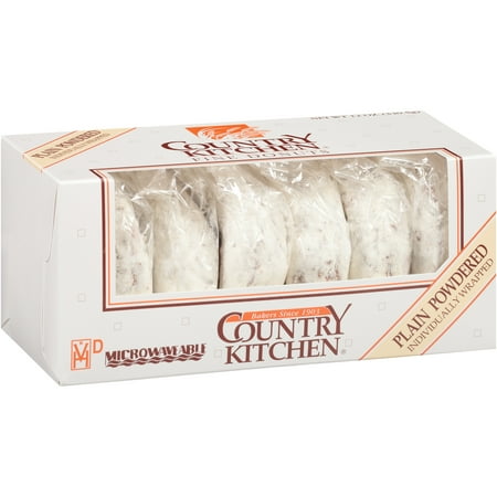 Country Kitchen Plain Powdered Fine Donuts 6 ct Box Country Kitchen Plain Powdered Fine Donuts 6 ct Box