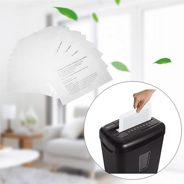 48PCS Paper Shredder Lubricant Sheets Shredder Lubricating Oil Portable Paper Type Lubricating Oil For