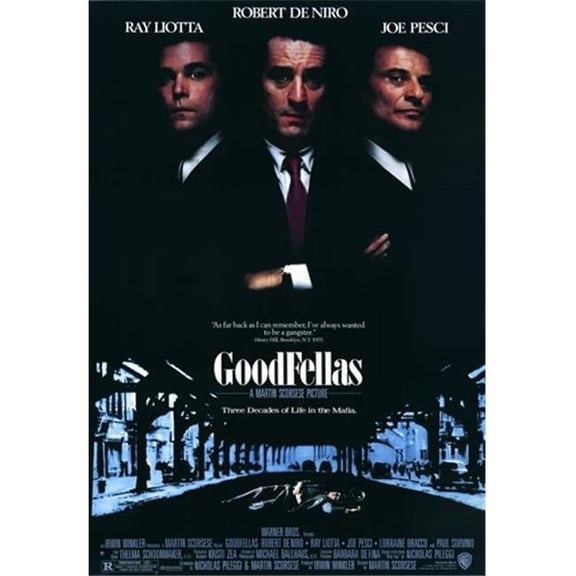 Pop Culture Graphics MOV189252 Goodfellas Movie Poster, 11 x 17
