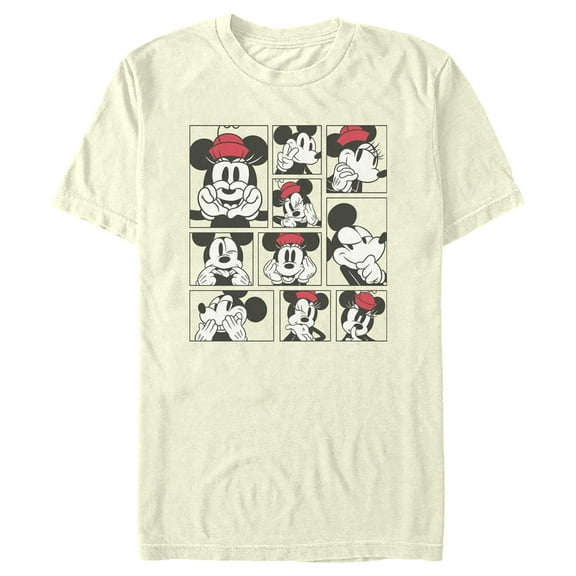 Men's Mickey & Friends Poses Photo Grid Graphic Tee Beige Small